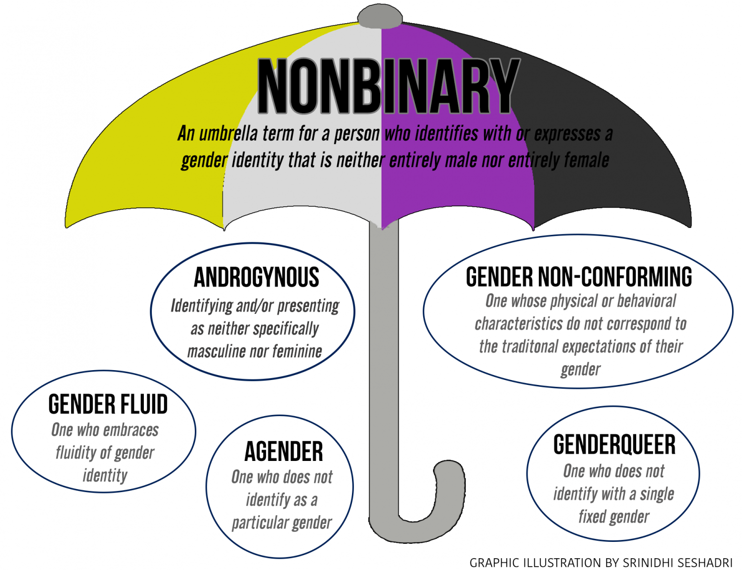 The law defines the word "non-binary" as an "umbrella term f...