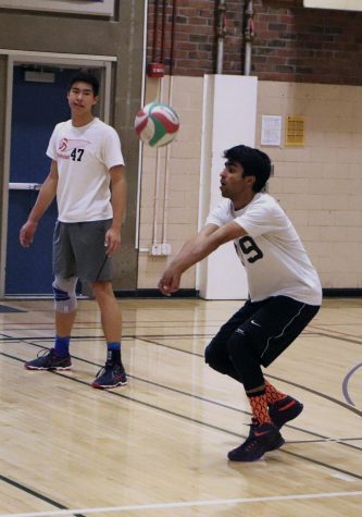 Boys volleyball working in tandem through the season