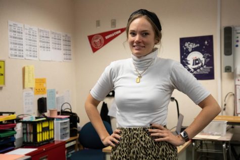Elizabeth Slaughter is one of Lynbrook’s new Pre-Calculus Honors and AP Calculus AB teachers, after being a student teacher for Vivian Frazita