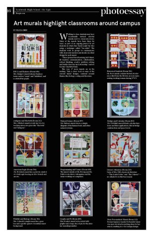 Art murals highlight classrooms around campus