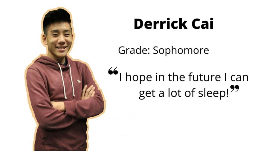 Sophomore Derrick Cai: varsity basketball point guard, debater, and DECA member