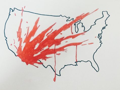 The bloodstains of all those who have lost their lives to the injustice of racism serve as a constant reminder of the inequality in America.