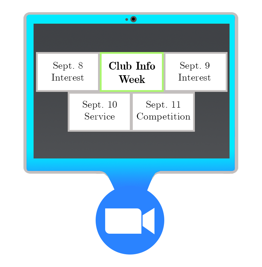 Club Info Week will be held online this year from Sept. 8-11.