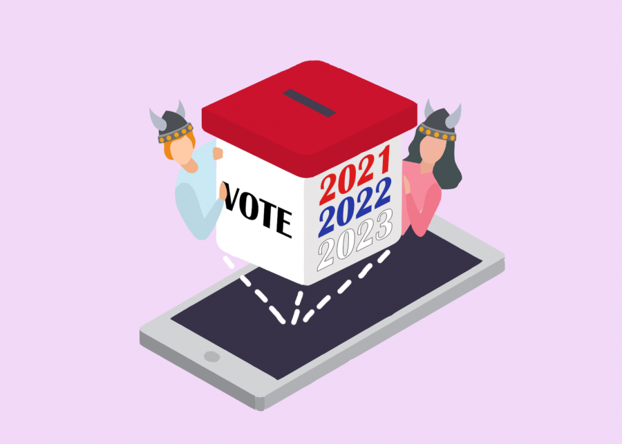 JSA created the Viking Vote Program to encourage voter registration and pre-registration.