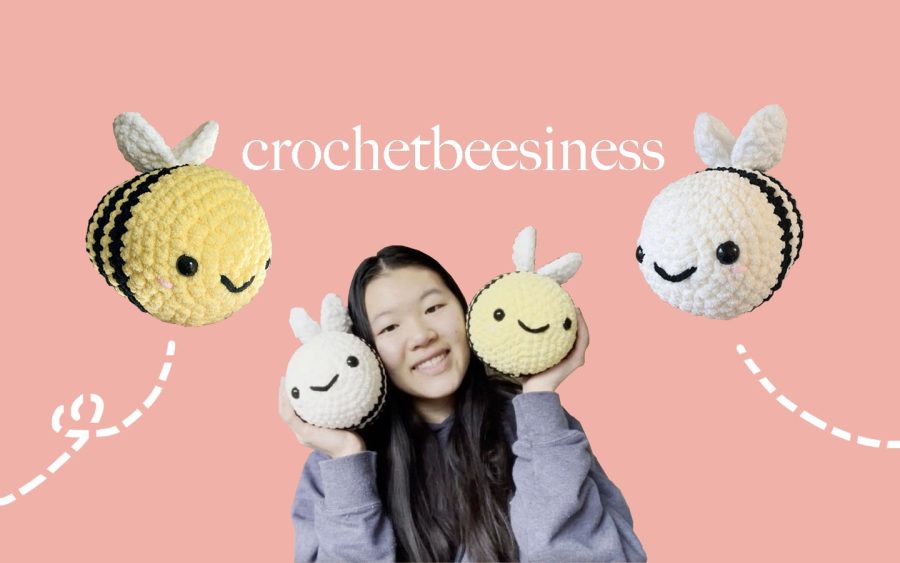 During+the+pandemic%2C+sophomore+Annie+Liu+has+created+an+Etsy+store+selling+crocheted+bees.+Inspired+to+raise+money+for+her+charity+work%2C+she+handmakes+and+personally+delivers+each+plush+toy.