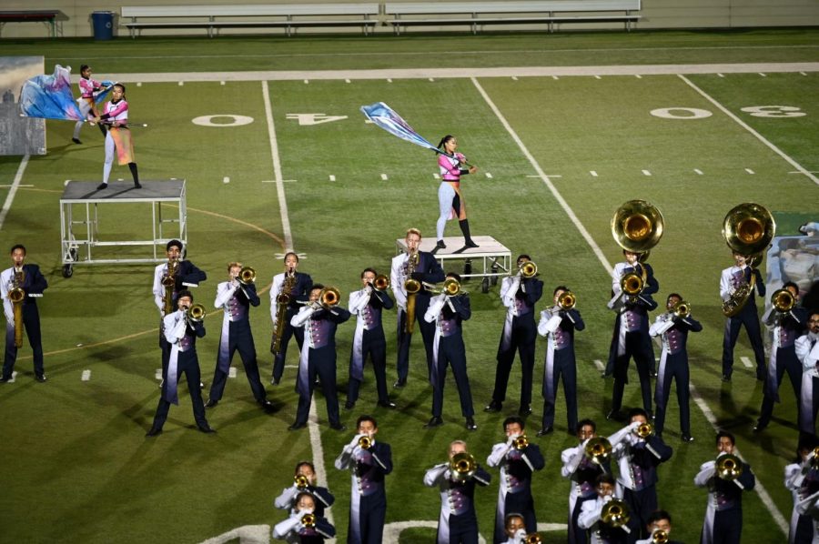 Lynbrook marching band won sweepstakes at a competition in Napa during the 2019-20 season.