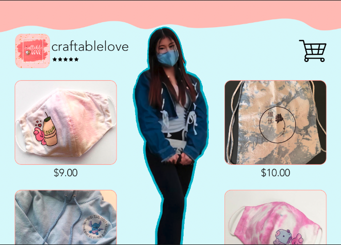Victoria Hwu set up shop during the pandemic, selling fashionable masks.