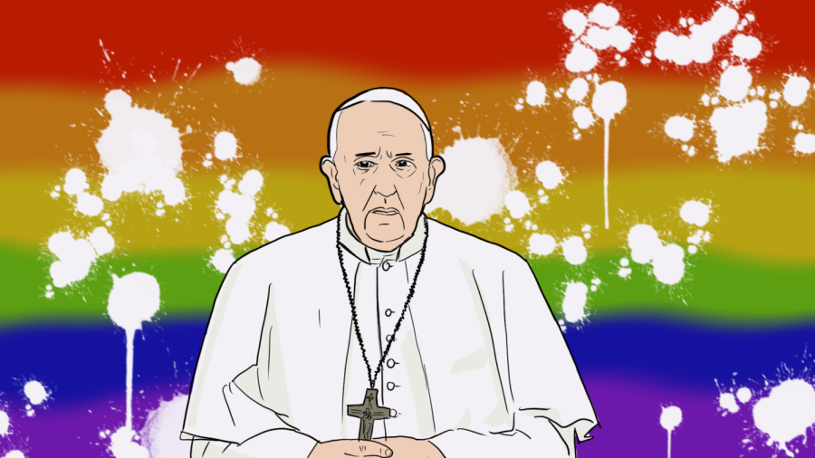 Pope+Francis+has+suddenly+changed+his+views+on+LGBTQ+rights+this+year.