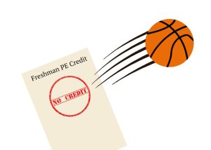 Freshmen are earning no PE credits after a season of sports.