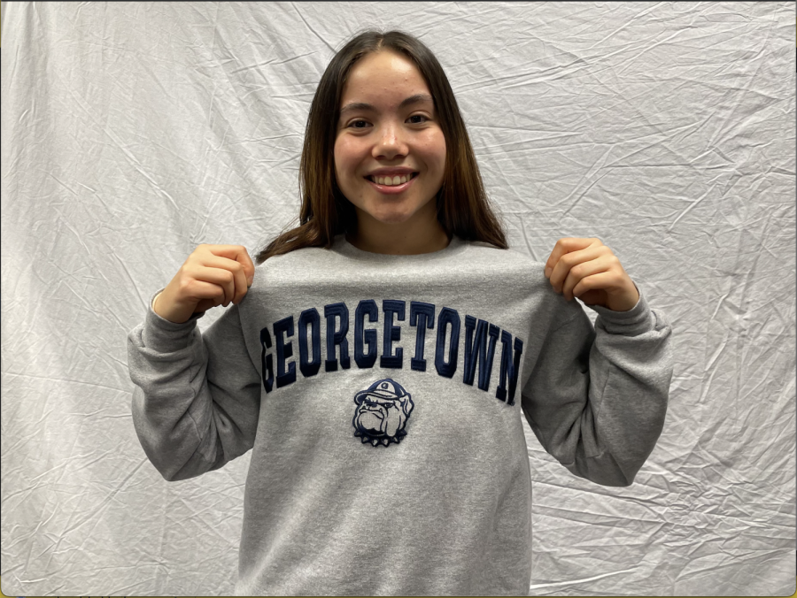 Senior+Mei+Corricello+will+play+volleyball+at+Georgetown.+