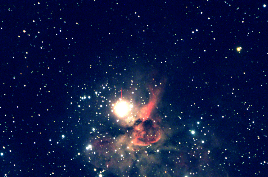Astrophysics Club took photos of Carina Nebula in the night sky.