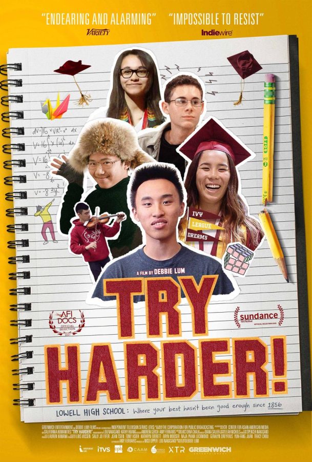 Try Harder! illustrates the immense pressure that burdens students in a competitive academic environment. 