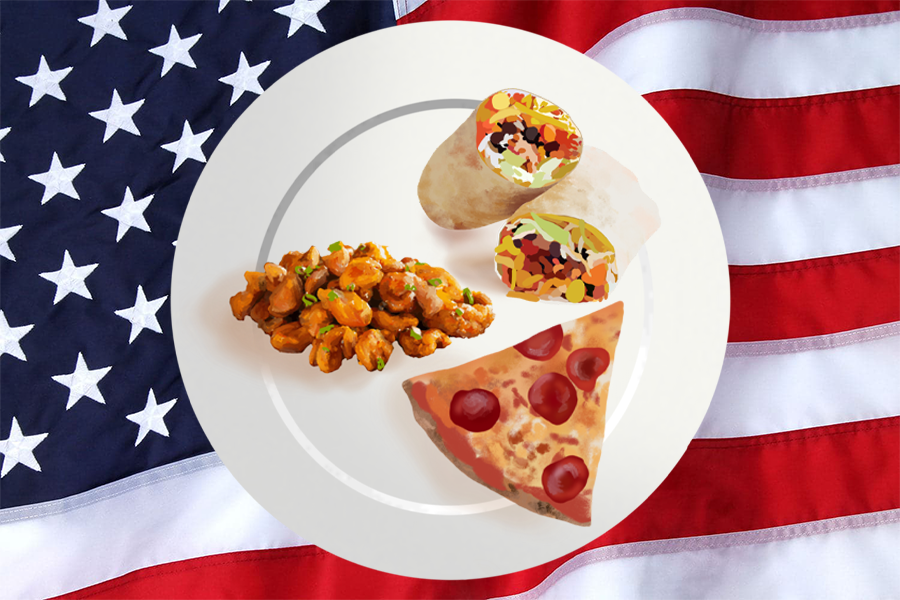 Pizza%2C+orange+chicken%2C+and+burritos+are+three+notable+cultural+foods+that+have+been+Americanized.