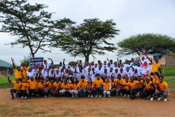 Group photo with all staff 