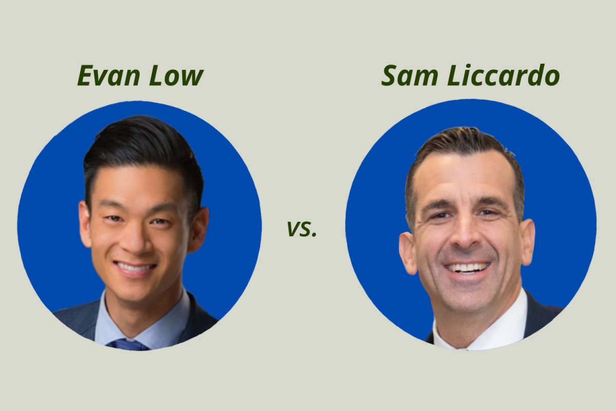 California Assemblymember Evan Low and former San Jose mayor Sam Liccardo, the two District 16 seat candidates.