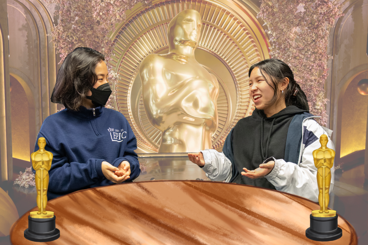 Epic staffers Amanda Jin and Irene Hwang give their opinions on the 2025 Oscars nominations. Graphic illustrations by Olivia Tu. 