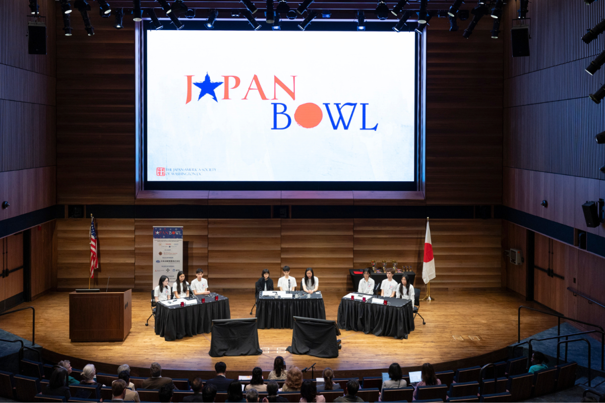 National Honors Society members test knowledge on Japanase language, cultural traditions, history and society in 33rd National Japan Bowl held in Washington D.C. Photos used with permission from Japan-America Society of Washington D.C. and Japanese Honors Society.