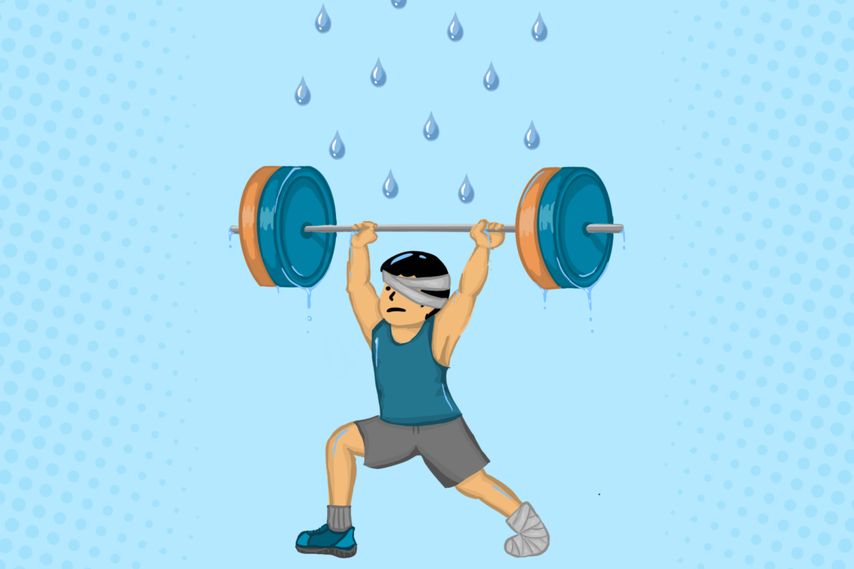 Through personal growth, perseverance and prioritizing their overall health, students have built stronger teams and become stronger individuals. Graphic illlustration by Anna Cen.