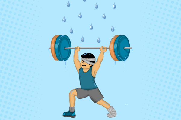 Through personal growth, perseverance and prioritizing their overall health, students have built stronger teams and become stronger individuals. Graphic illlustration by Anna Cen.