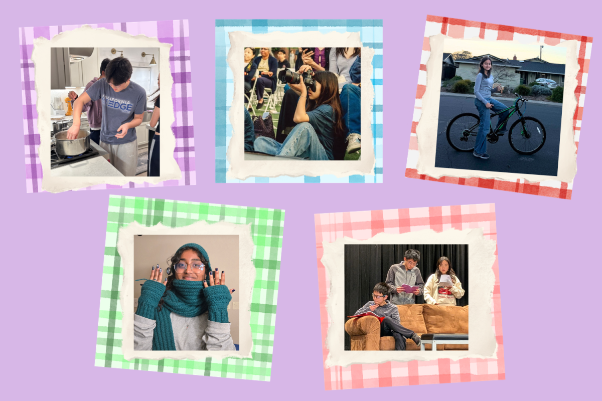 Seniors Juno Hong, Justin Huang, Susanna Khubchandani, Mary Sarah Philip and Sanika Vaidya participate in various hobbies and activities. Photos used with permission from Juno Hong, Susanna Khubchandani and Mary Sarah Philip. 