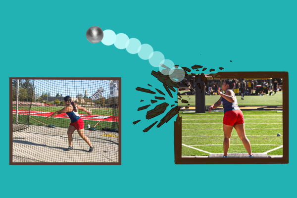 Aragones throws the shot put and discus; her current personal records are 9.73 and 32.51 meters respectively.  Photos used with permission from Chanelle Aragones.